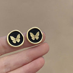 Camellia & Bow Earring Collection – Chic Light Luxury Retro Series